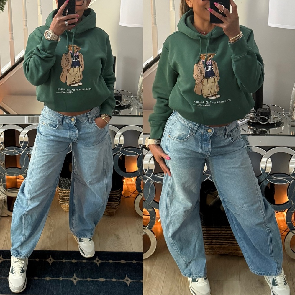 POLO RALPH LAUREN BEAR HOODIE S - Picture 2 of 6